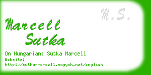 marcell sutka business card